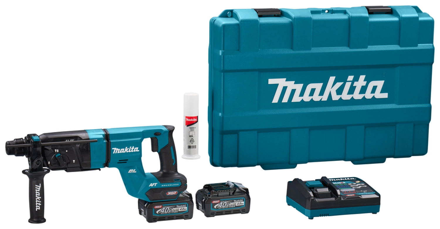 Makita HR007GM201 40V Max Li-Ion accu SDS-Plus combihamer set (2x 4,0Ah) in koffer - 28mm-image