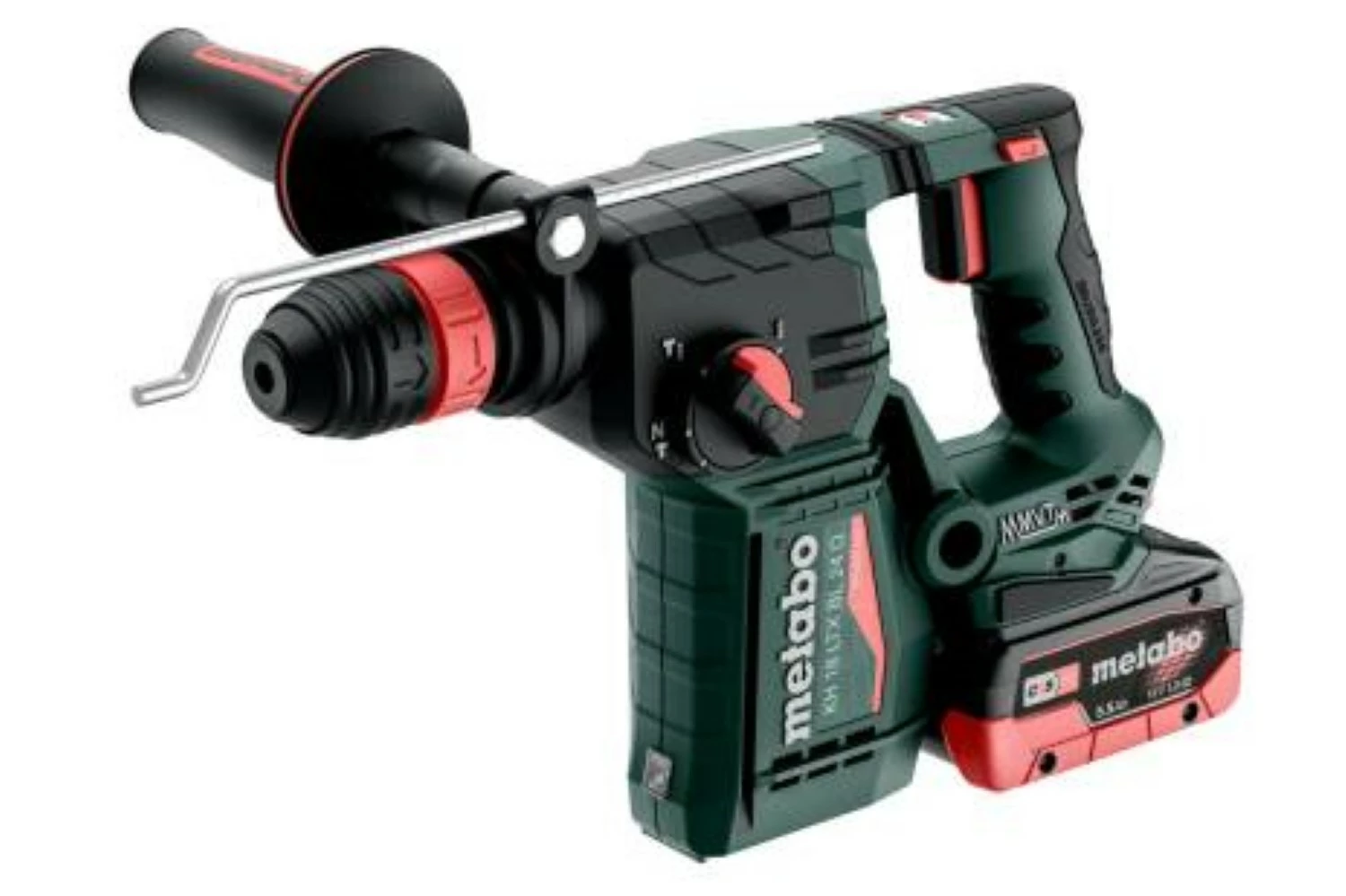 Metabo KH 18 LTX BL 24 Q 18V Li-ion Accu combihamer set (2x 5.5Ah LiHD accu) in metaBOX-image