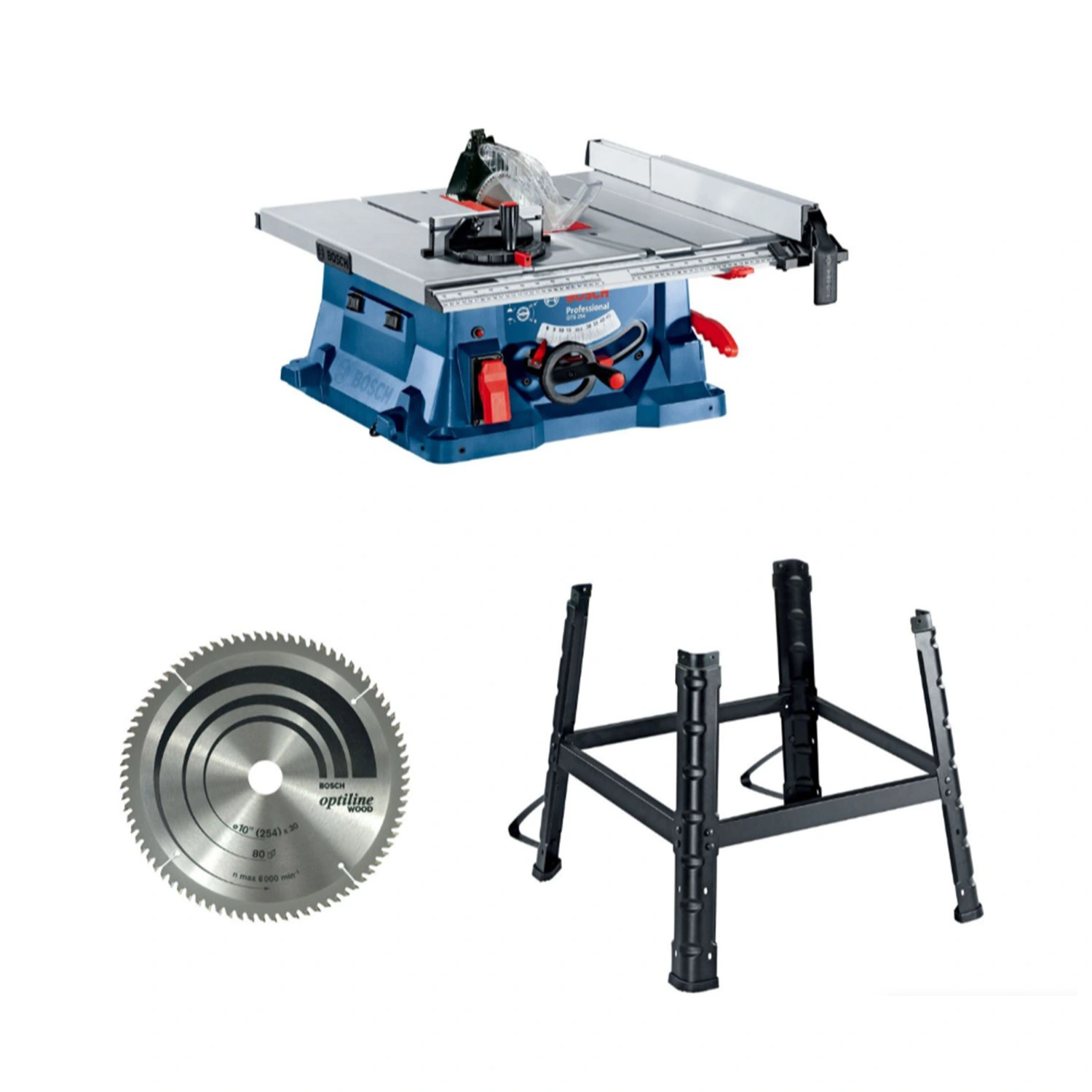 Bosch GTS 254 Table de sciage avec piètement - 254 x 30 mm