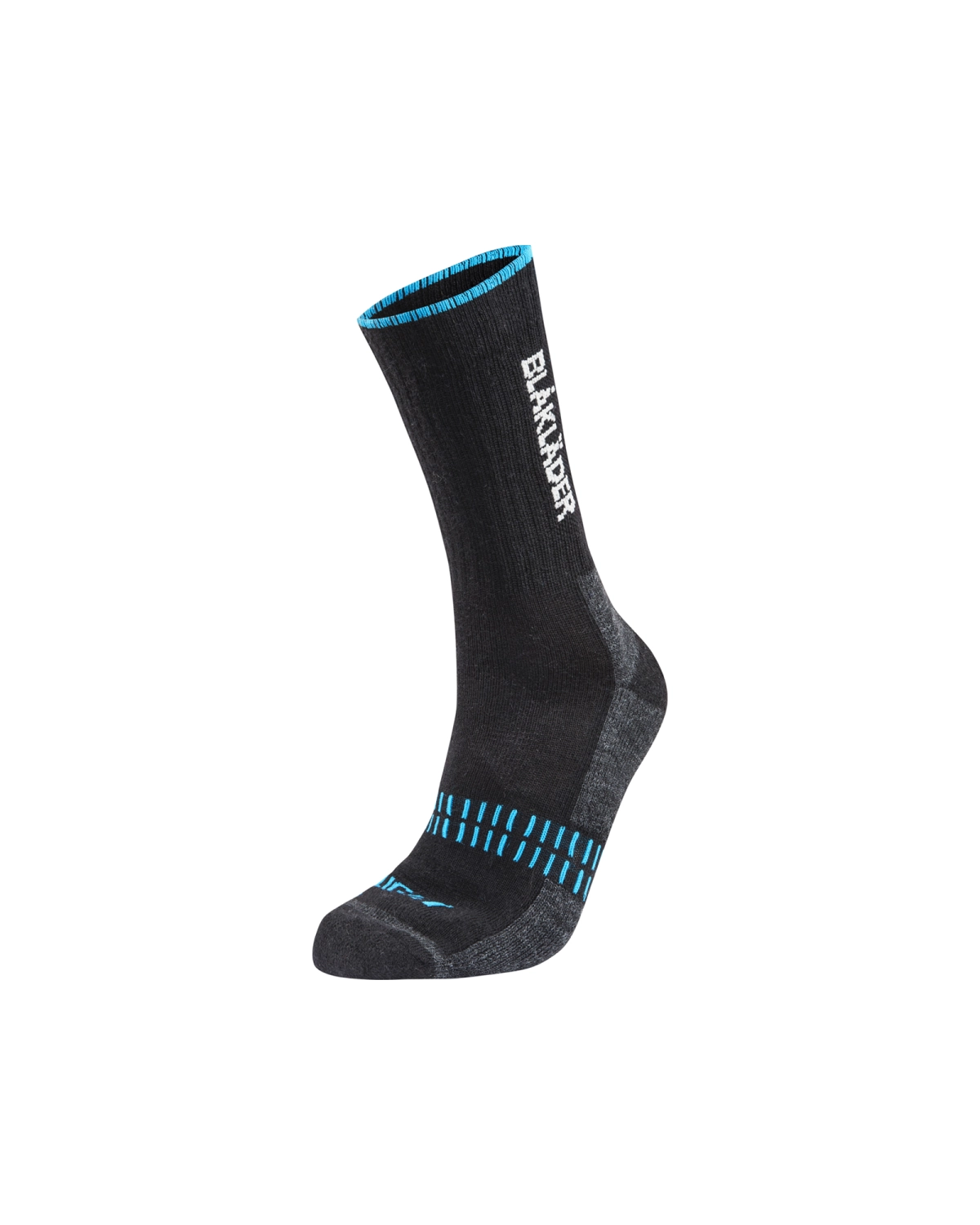 Blåkläder Chaussettes LIGHT - 45-48 - Noir/Bleu Fluo-image