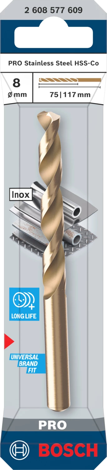 Bosch PRO 2608577609 Foret à métaux HSS-CO - 8 x 75 x 117 mm-image