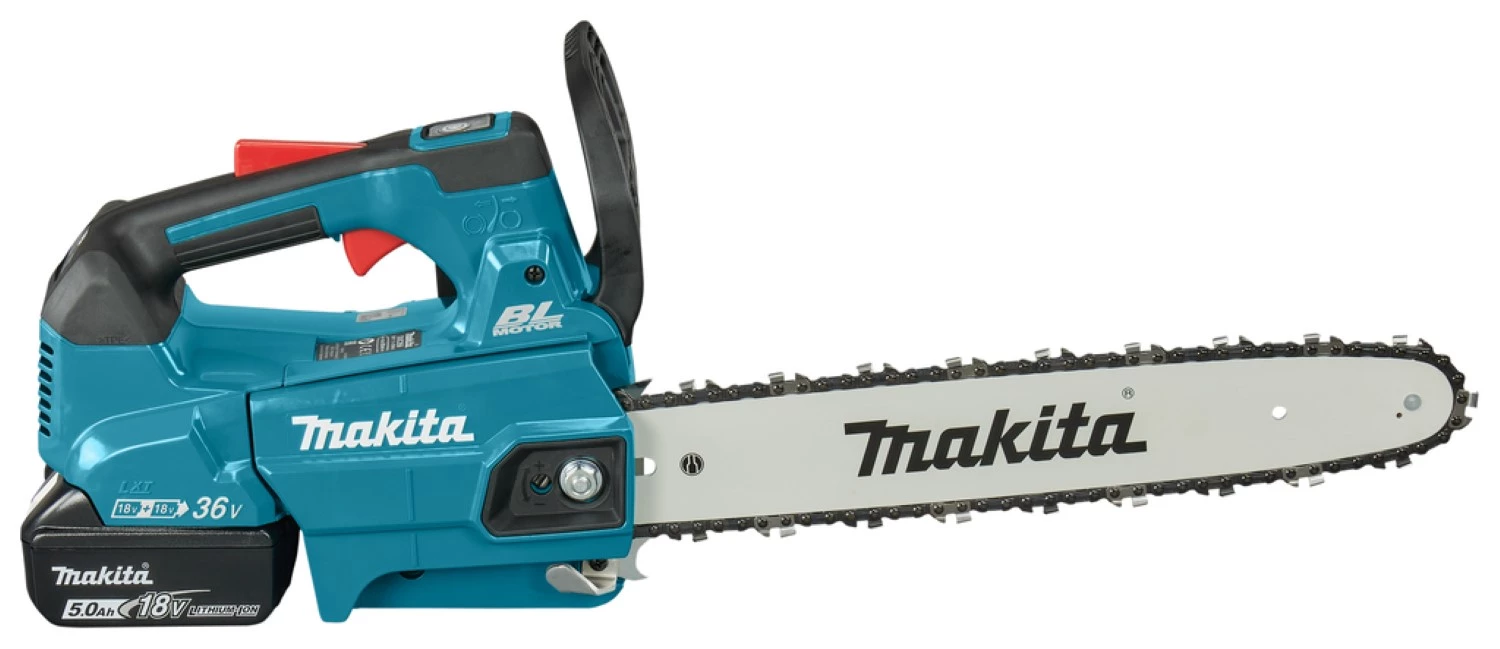 Makita DUC356PT2 Tronçonneuse sans-fil - 2 x 18V Li-ion - 2 batteries 5,0 ah - 35 cm-image