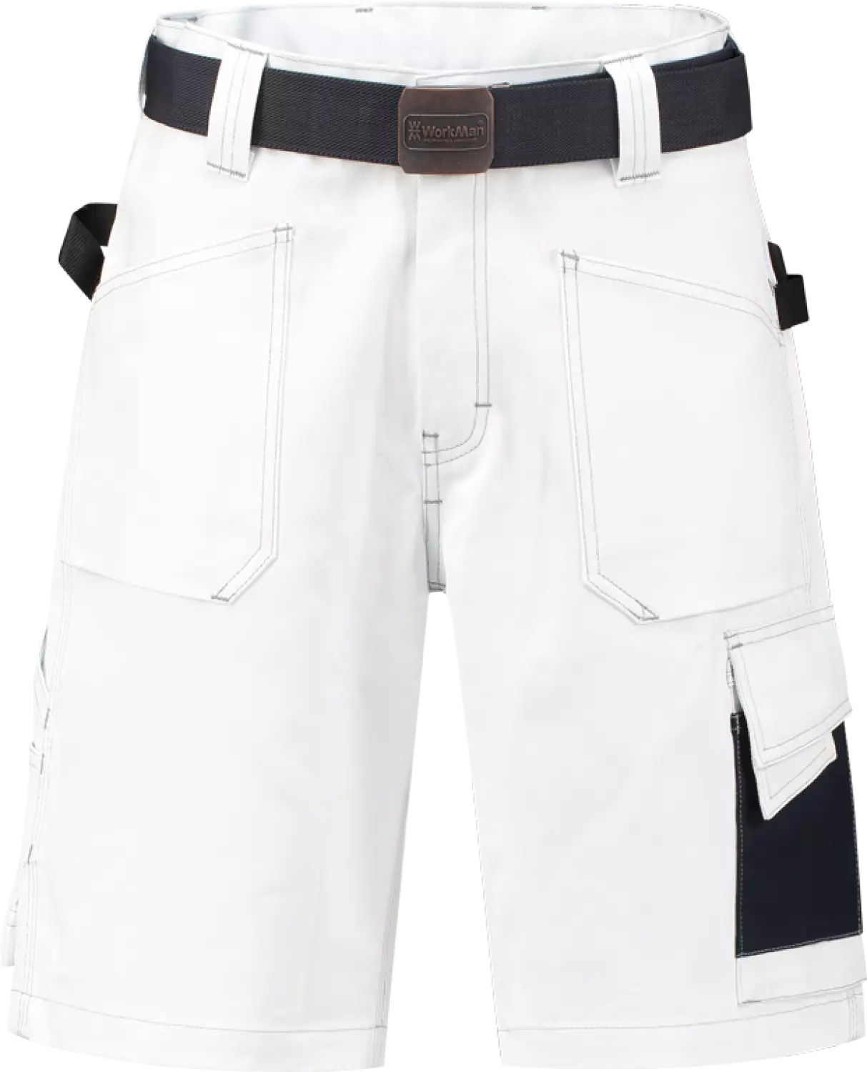 Workman D-Sign Bermuda Cotton White / Navy 52-image