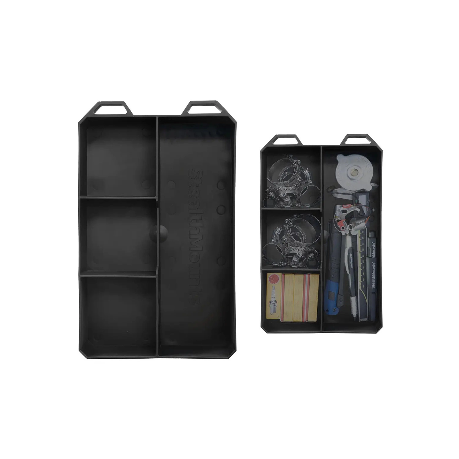 StealthMounts Sorteer tray FXT-SP-BLK-4-1 Quad FlexiTray - voor PACKOUT-image