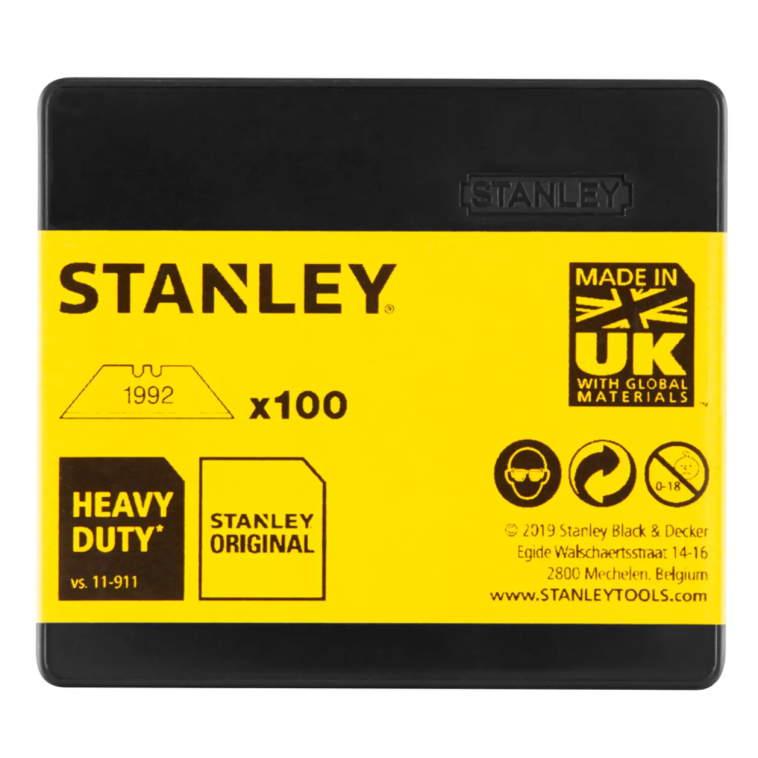 Stanley 1-11-921 Reserve mesjes - 62 x 0,65 x 19mm (100st)-image