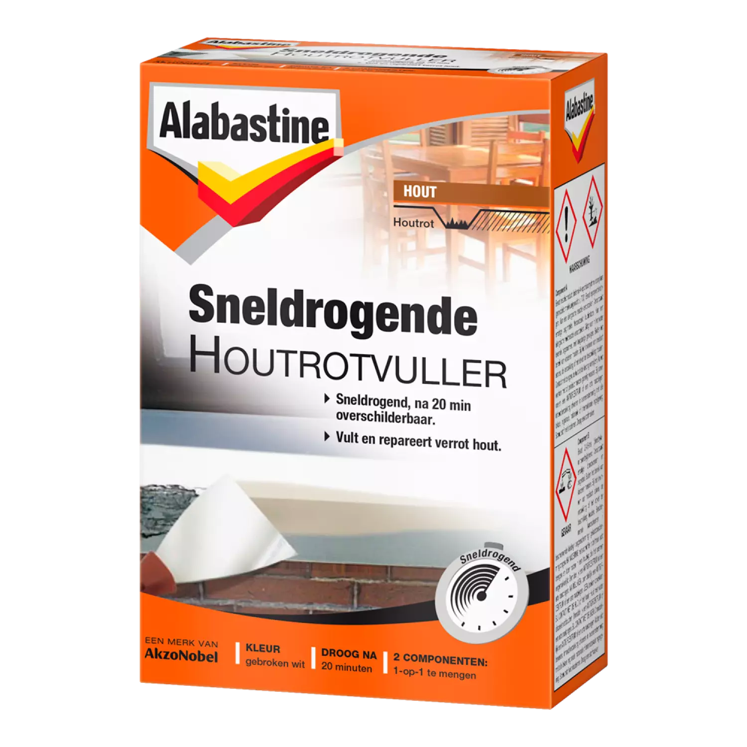 Alabastine Sneldrogende Houtrotvuller - Poeder - Wit - 465g-image