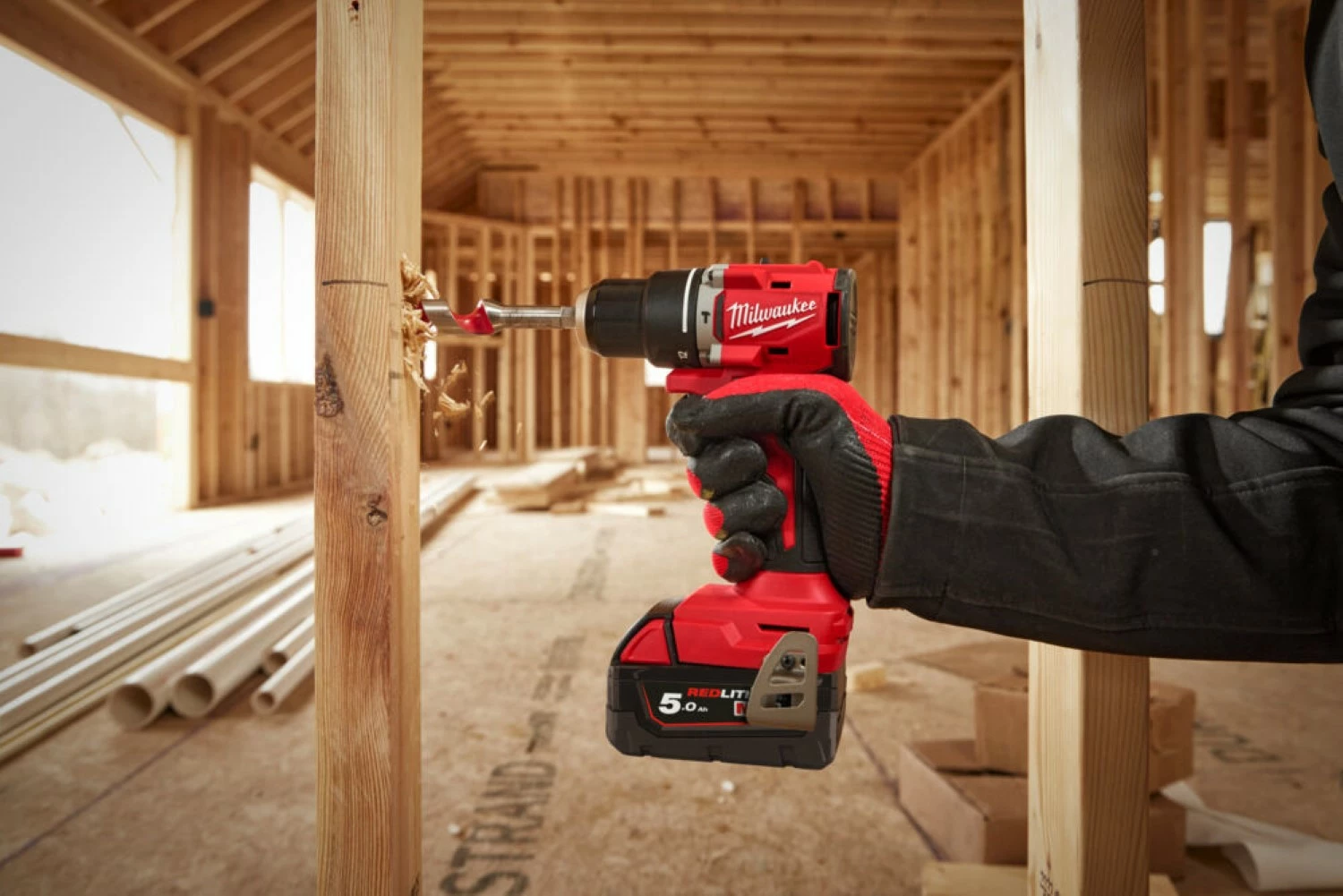 Milwaukee M18 BLPDRC-502C Slagboormachine (2x 5.0Ah accu) - koolborstelloos - in koffer-image