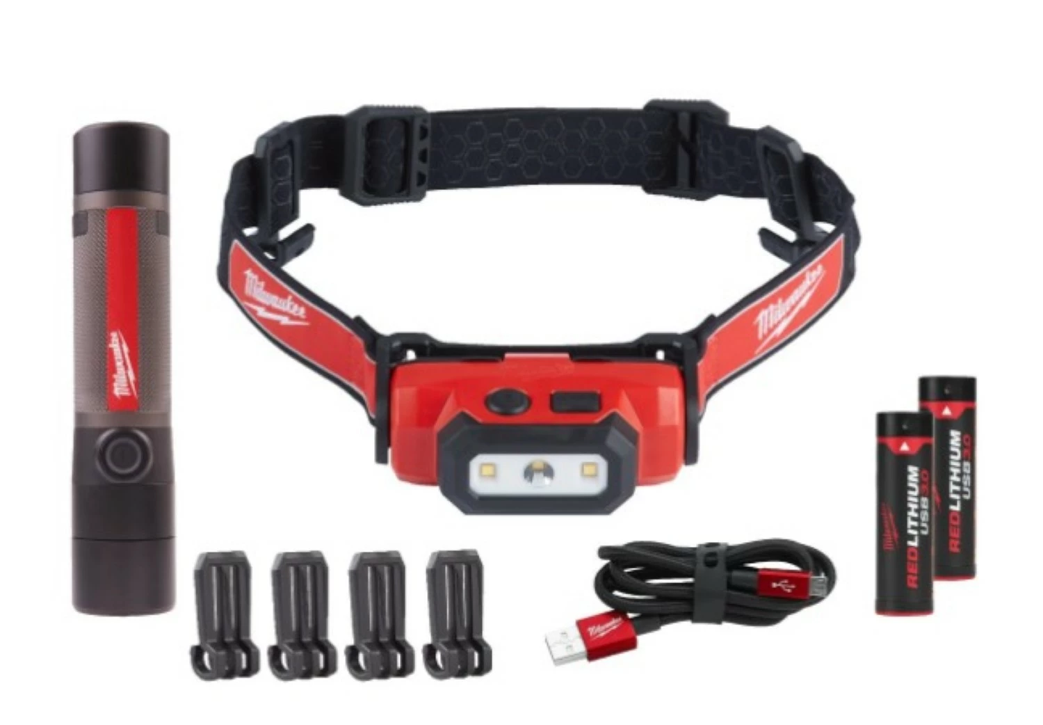 Milwaukee L4 FMHL2LED-302 Kit d'éclairage - USB Rechargeable-image