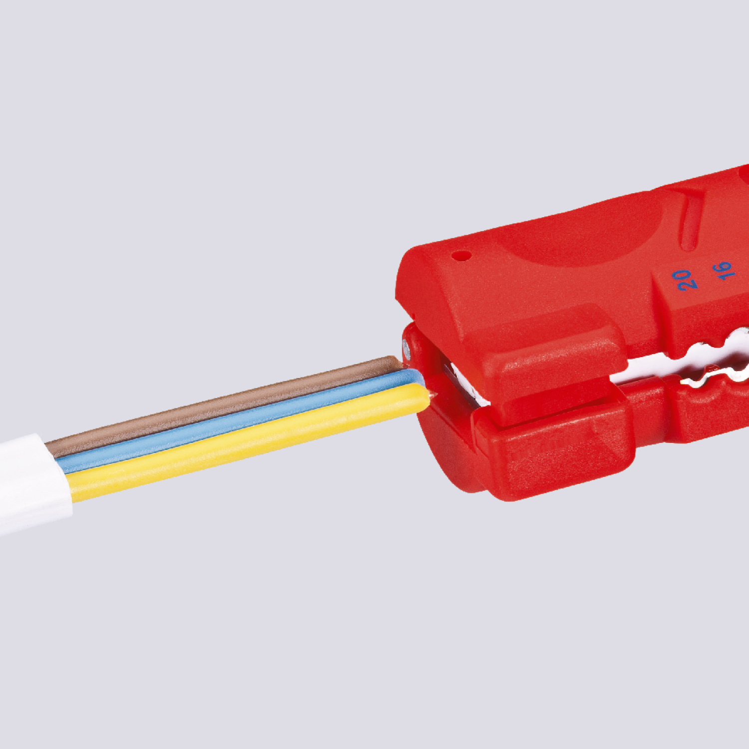 Knipex 16 64 125 SB Ontmantelingsgereedschap voor vlakke en ronde kabels - 125 mm