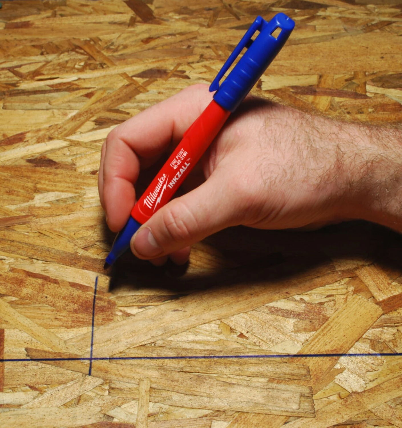 Milwaukee 4932492126 INKZALL™ Marker - Fijn - Blauw - 1.0mm-image