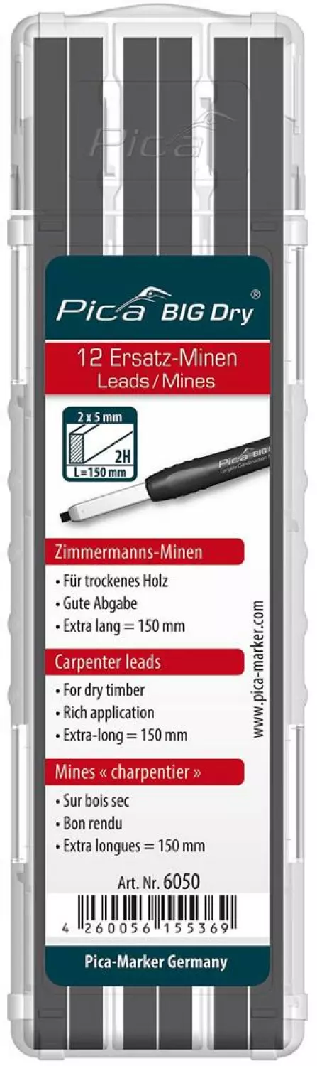 Pica 6050 BIG Dry Navulling - Carpenter 2H (12st)-image