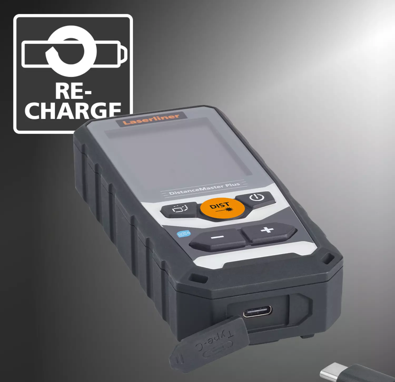 Laserliner Distancemaster Plus 80 Afstandsmeter in tas - 80m - rood - Bluetooth - IP65-image