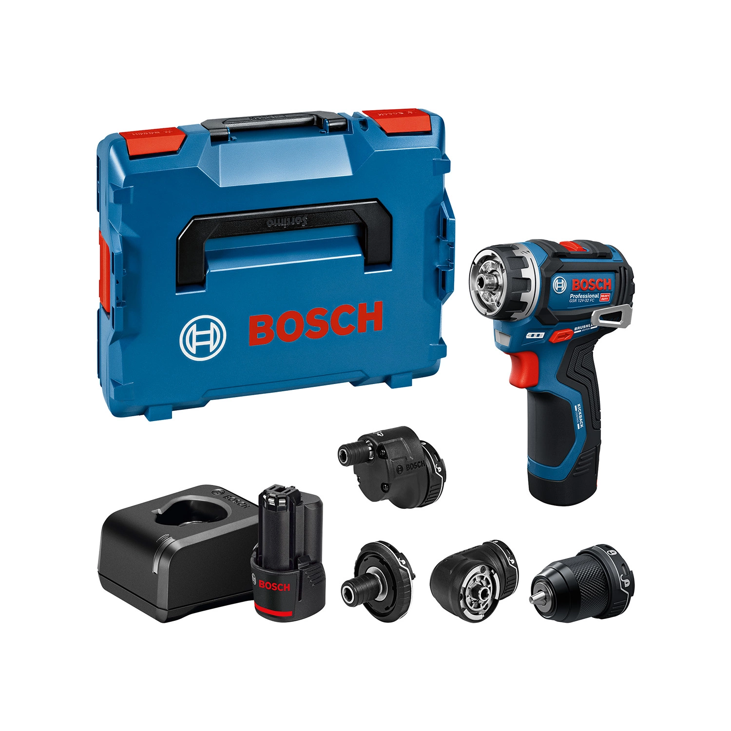 Bosch GSR 12V-32 FC 12V Perceuse-visseuse sans fil (2 batteries 2,0 Ah) dans L-Boxx-image