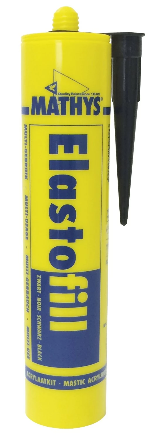 Mathys Elastofill Mastic acrylique Noir Cartouche 310 ML-image