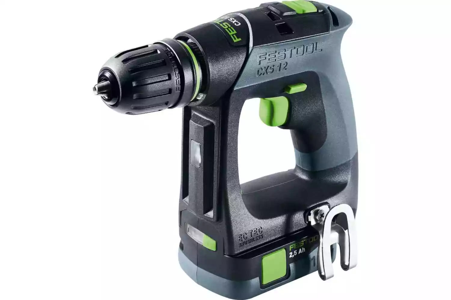 Festool CXS 12 2,5-Plus 12V Li-ion Accu-schroefboormachine set (2x 2.5Ah accu) in Systainer-image