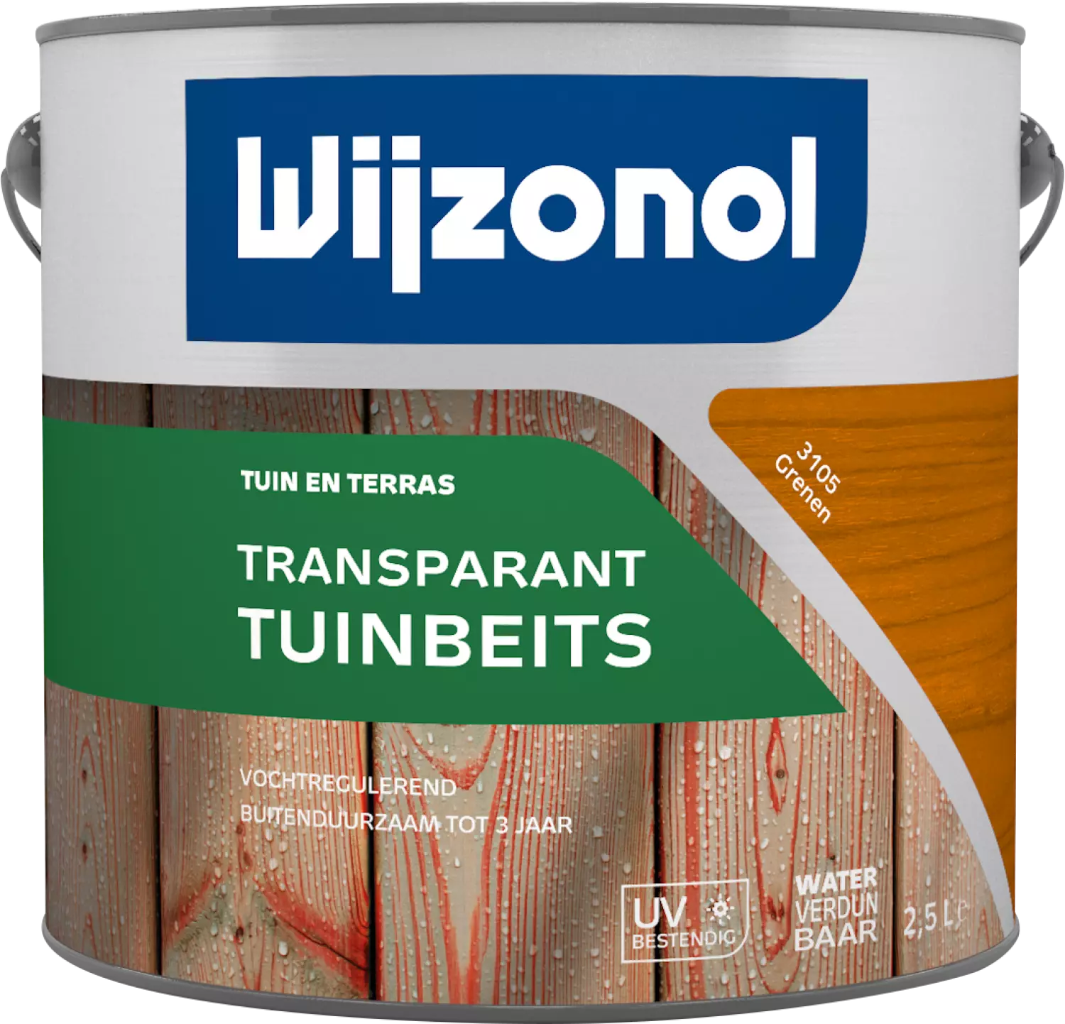 Wijzonol Transparant Tuinbeits - 3105 Grenen - 2,5L-image