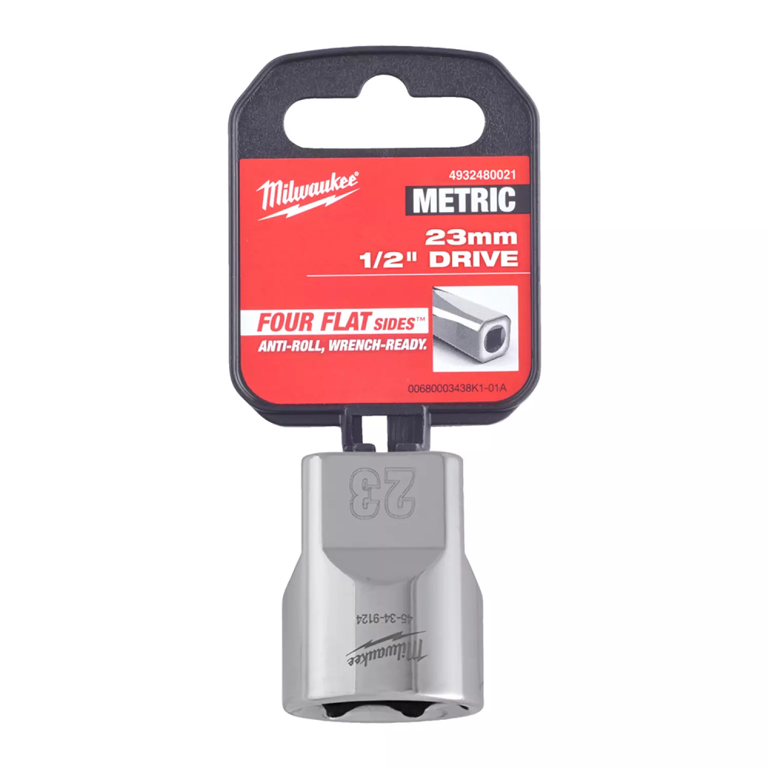 Milwaukee 4932480021 Embout - 1/2 » FOUR FLAT™ - 23mm-image