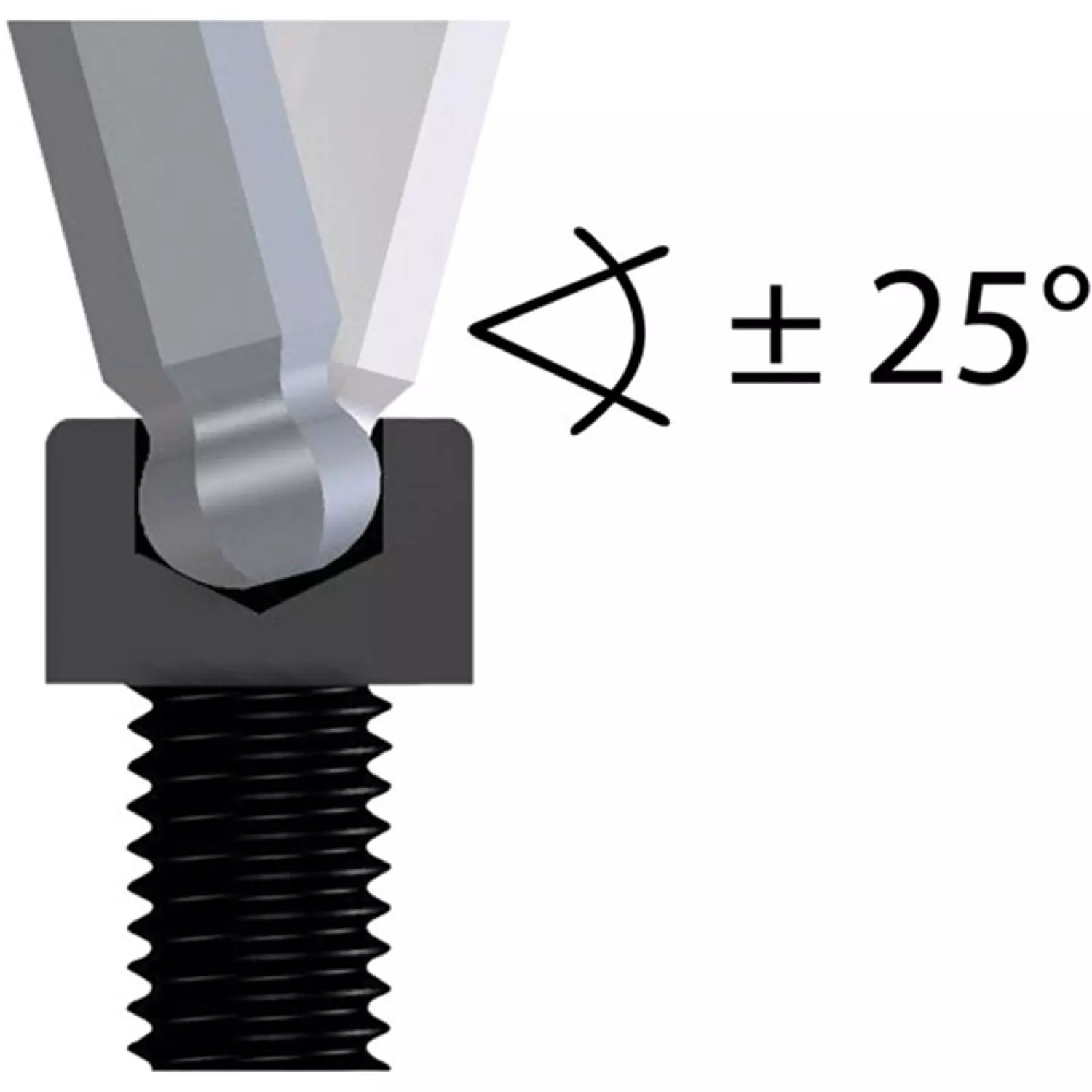 Gedore 42 KEL Inbussleutel extra lang met kogelkop - 3mm-image