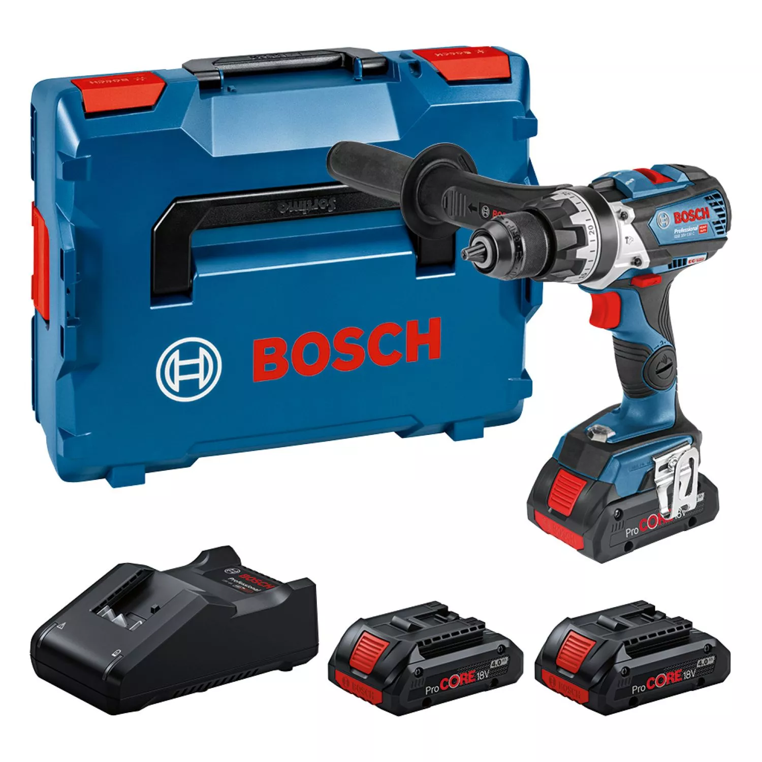 Bosch GSB18V-110 Perceuse sans fil 18V Li-ion (batterie 3x 4Ah) en L-Boxx-image