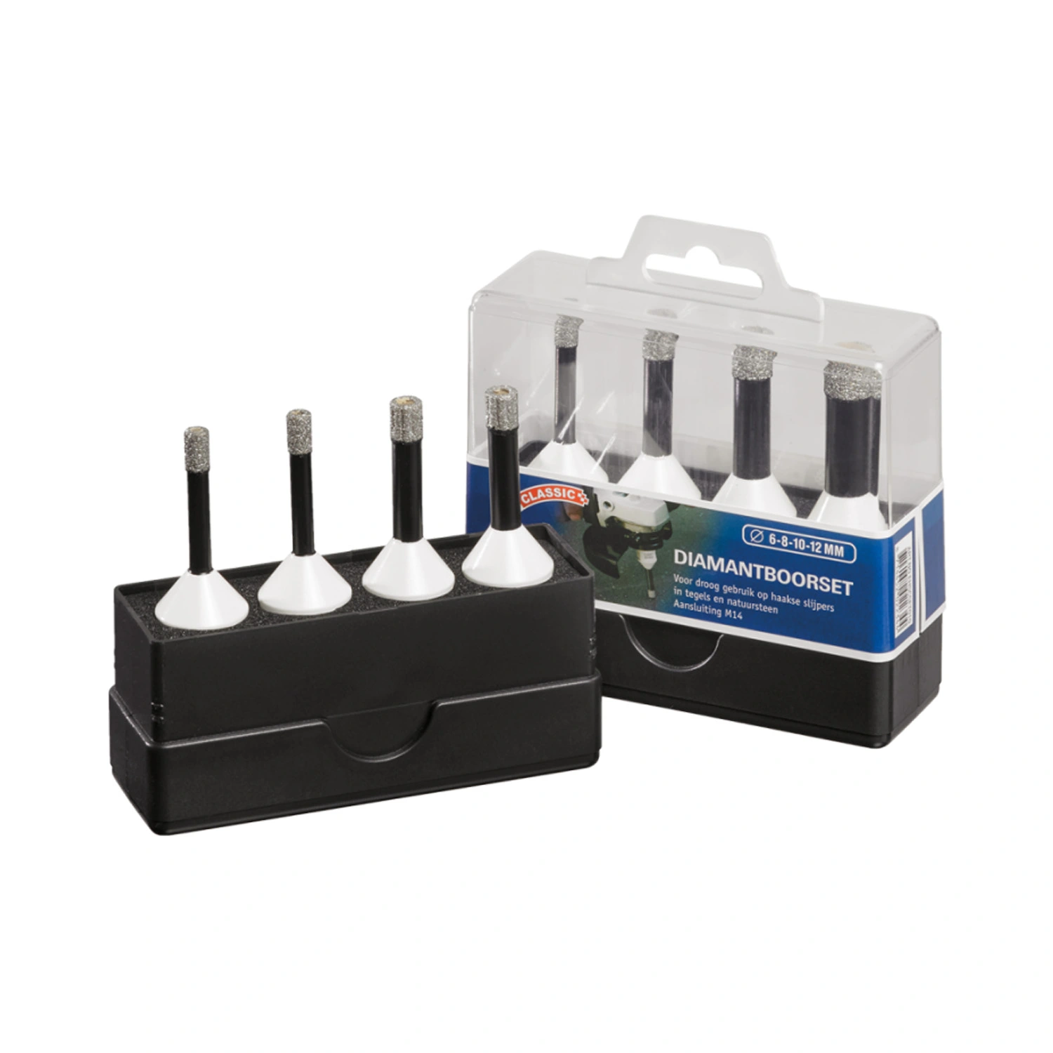Carat EHSC droogboorset voor haakse slijper - 6-8-10-12-20-27-35mm - M14