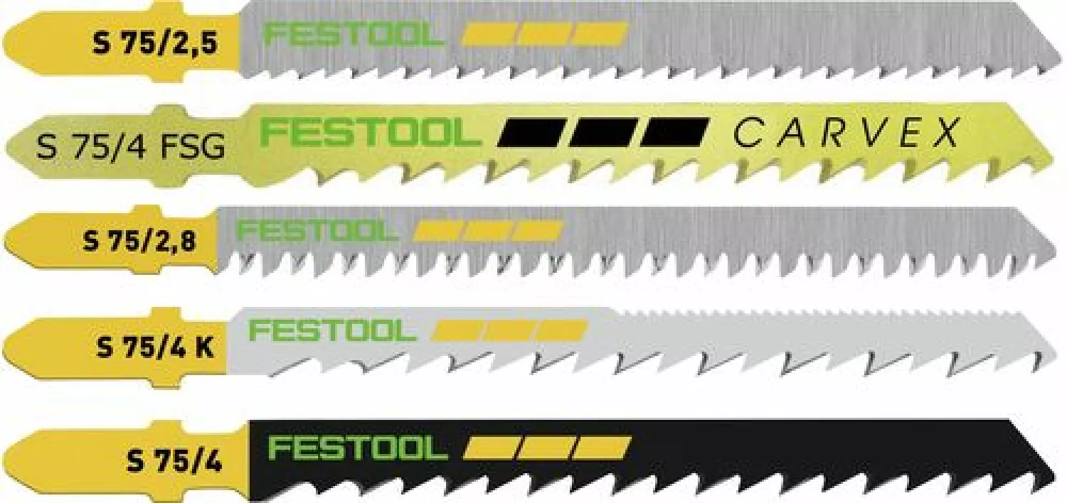 Festool STS-Sort/25 W - Jeu de lames de scie sauteuse-image