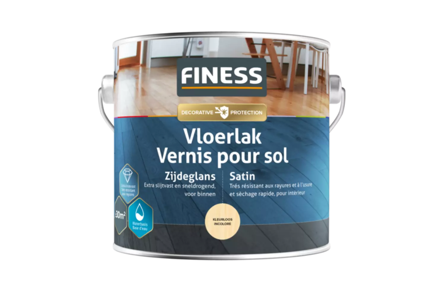 Finess Floor Varnish Acrylic - silk gloss - Incolore - 750ML-image