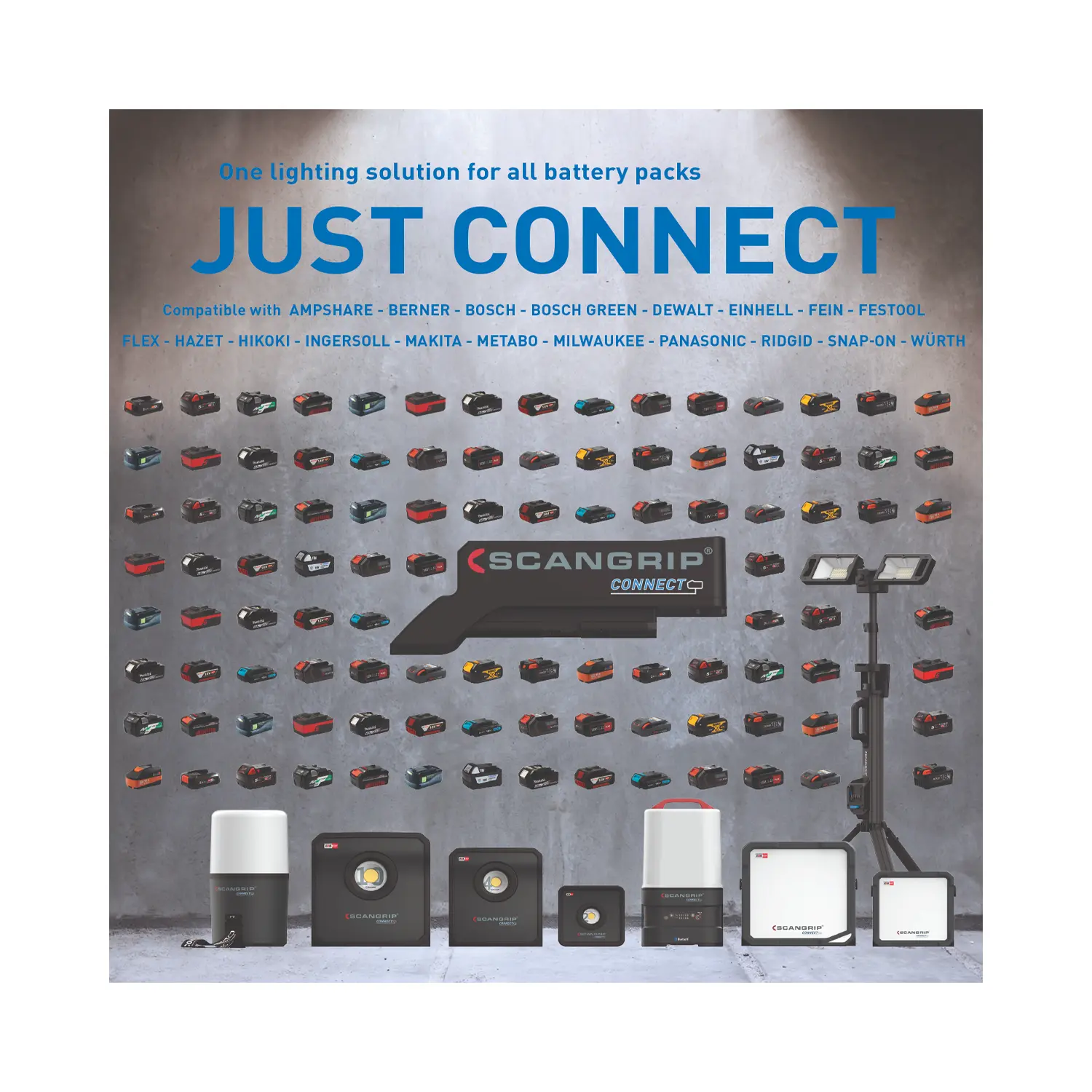 Scangrip Connector Bosch/Ampshare Accu 18V