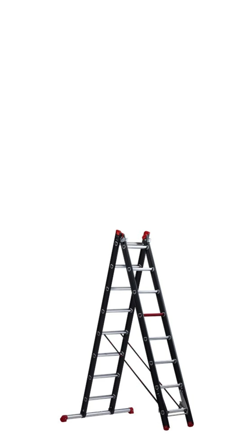 Altrex Mounter ZR 2040 Reformladder - Aluminium - 2 x 8 sporten - 4,85m - met stabiliteitsbalk-image