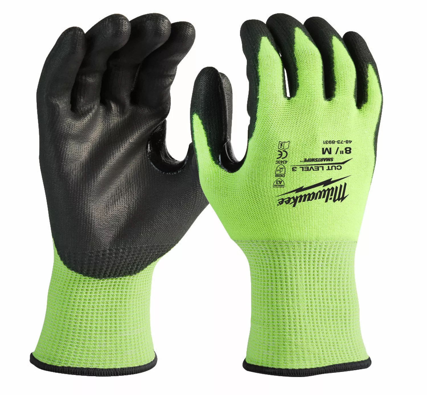 Milwaukee 4932478133 - Gants Haute-visibilité Anti-coupure 3/C - taille XL-image