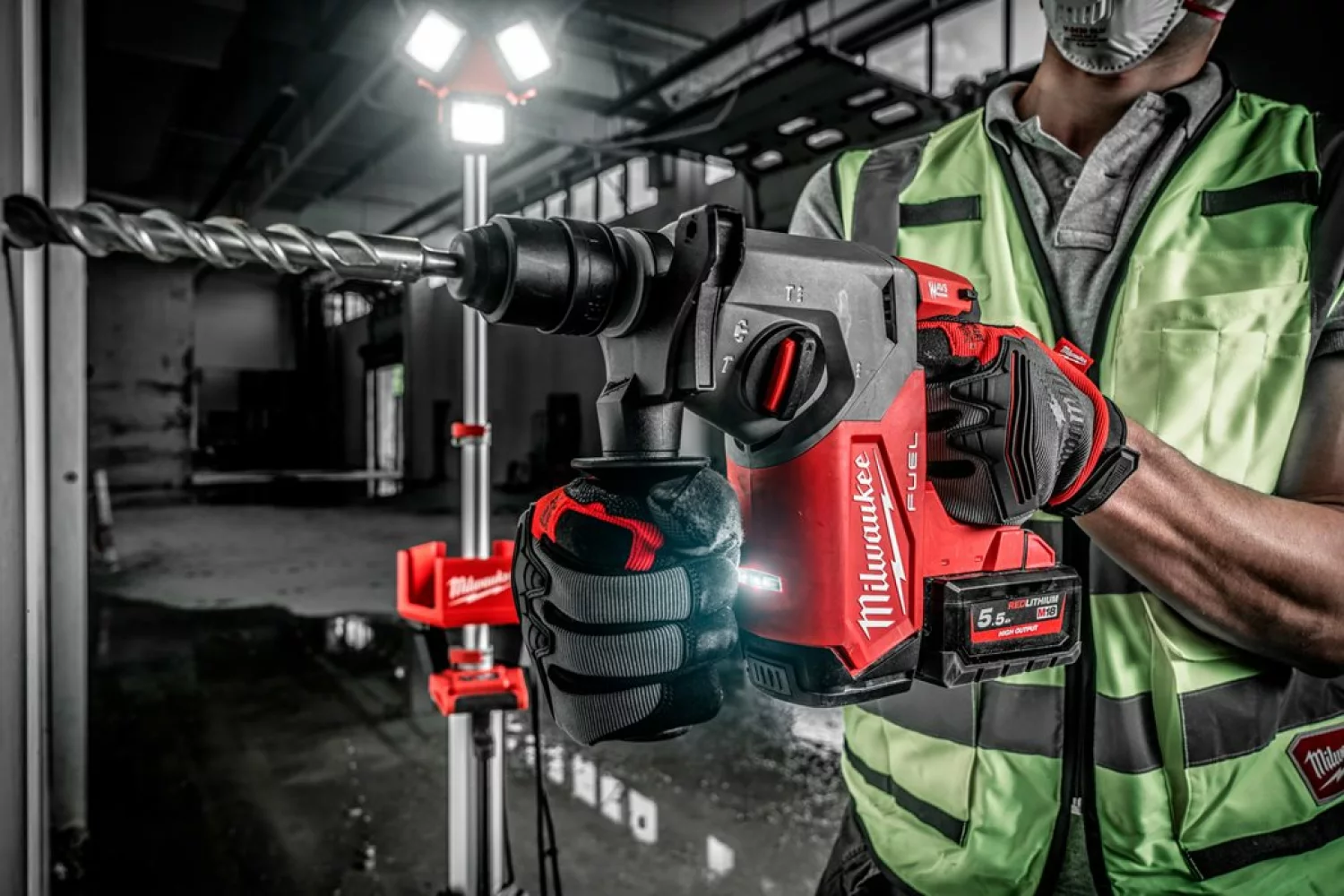 Milwaukee M18 FHX-0X 18V Li-ion Accu SDS-plus boorhamer body in HD Box-image