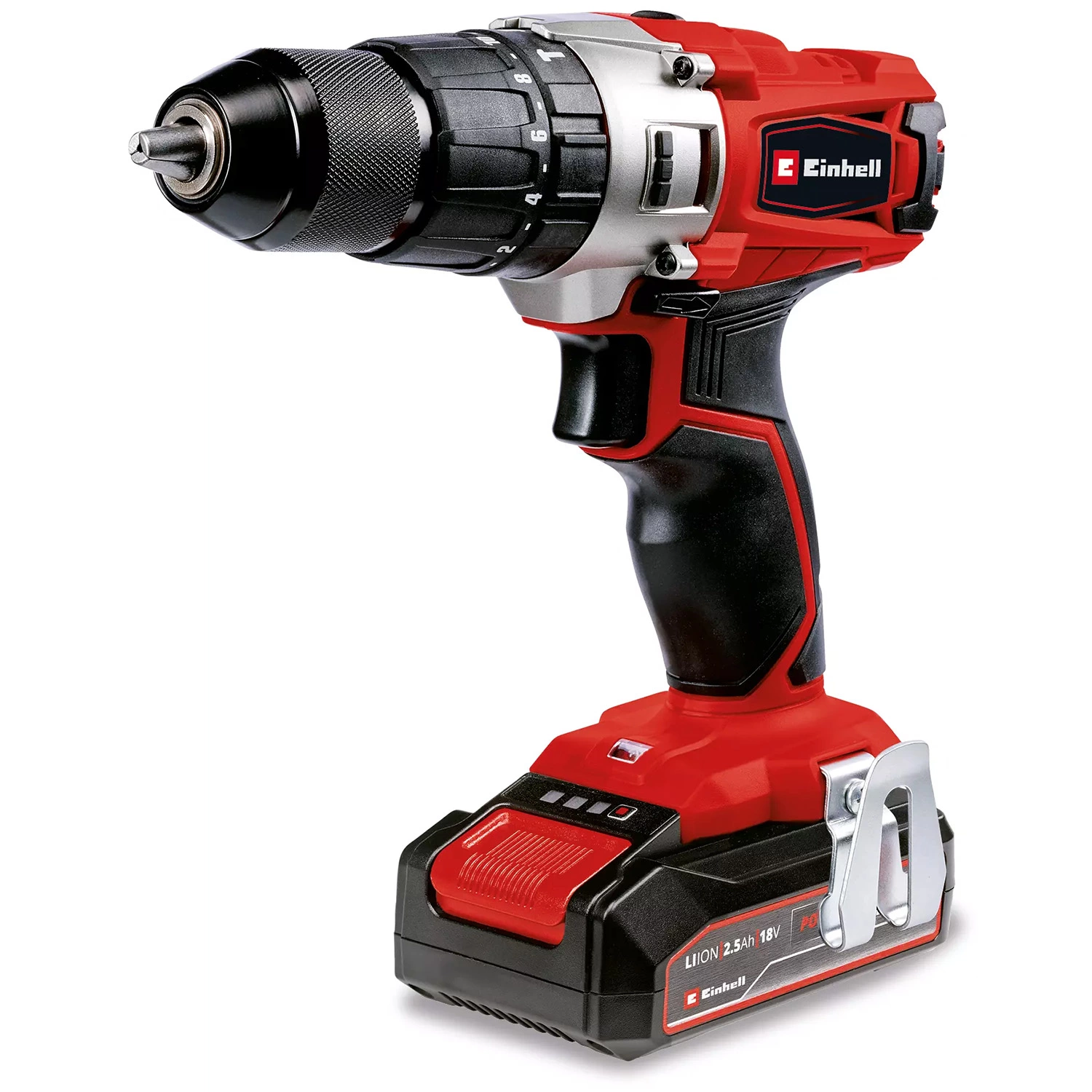 Einhell TE-CD 18-2 Li-i KIT - Set de Perceuse-Visseuse sans fil 18V Li-Ion (Batteries 2x 2.0Ah) - Moteur Brushless-image