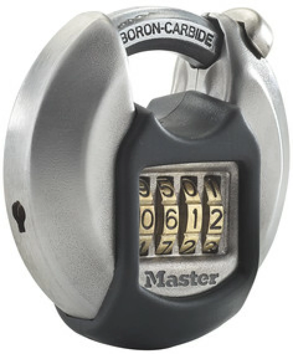 Master Lock M40EURDNUM - Cadenas Rond - Combinaison - Acier Inoxydable - Extérieur-image