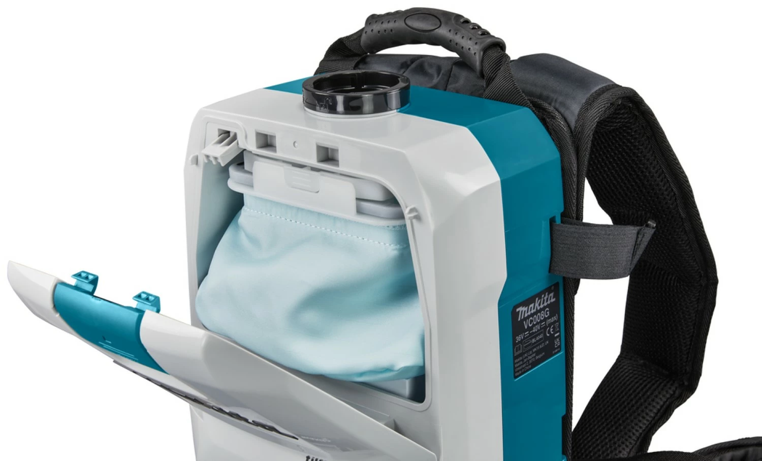 Makita VC008GZ - Aspirateur dorsal sans-fil - 40 V Max Li-ion - 180 mbar - Machine seule-image