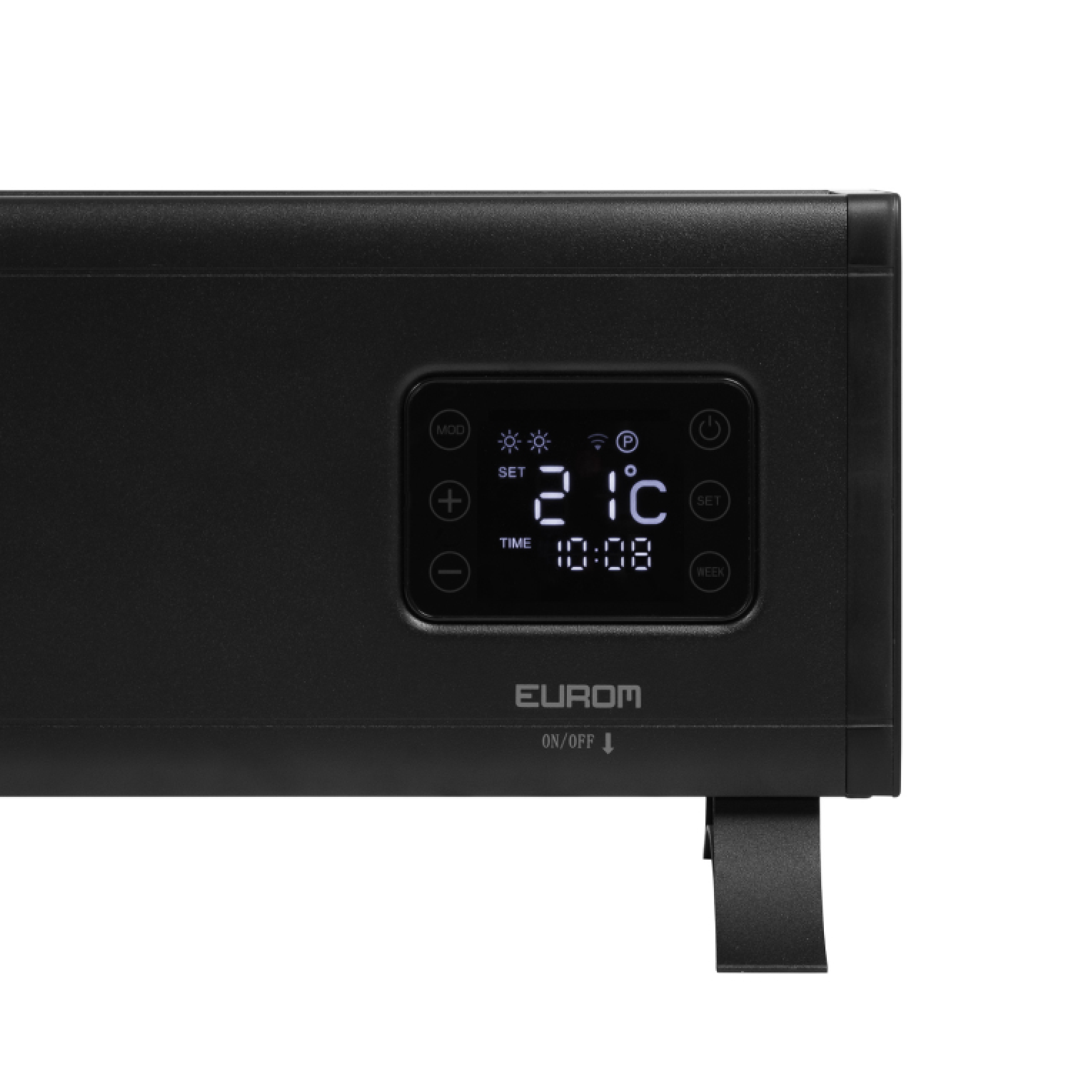 EUROM Alutherm Baseboard 2500 Wifi Black Convectorkachel - 2500W - 100m3-image