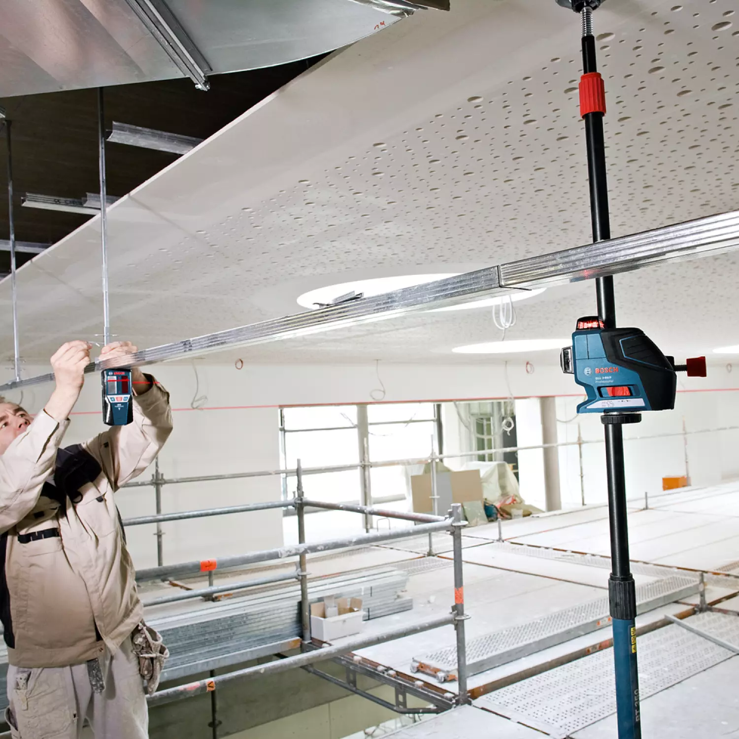 Bosch LR 7 Récepteur laser - Rouge/vert-image