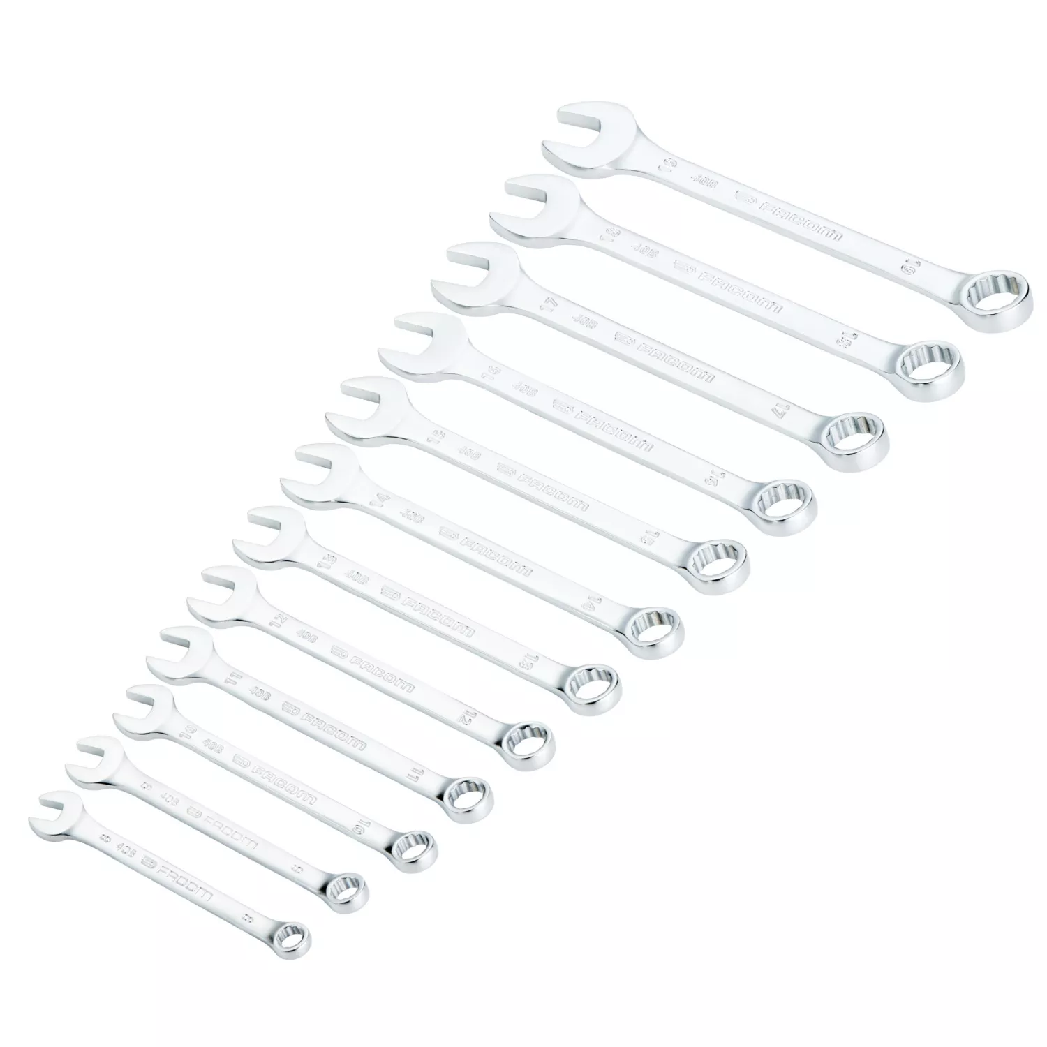 Facom 40B.JP12PB jeu de clés mixtes 12 pièces dans support - 8-19mm