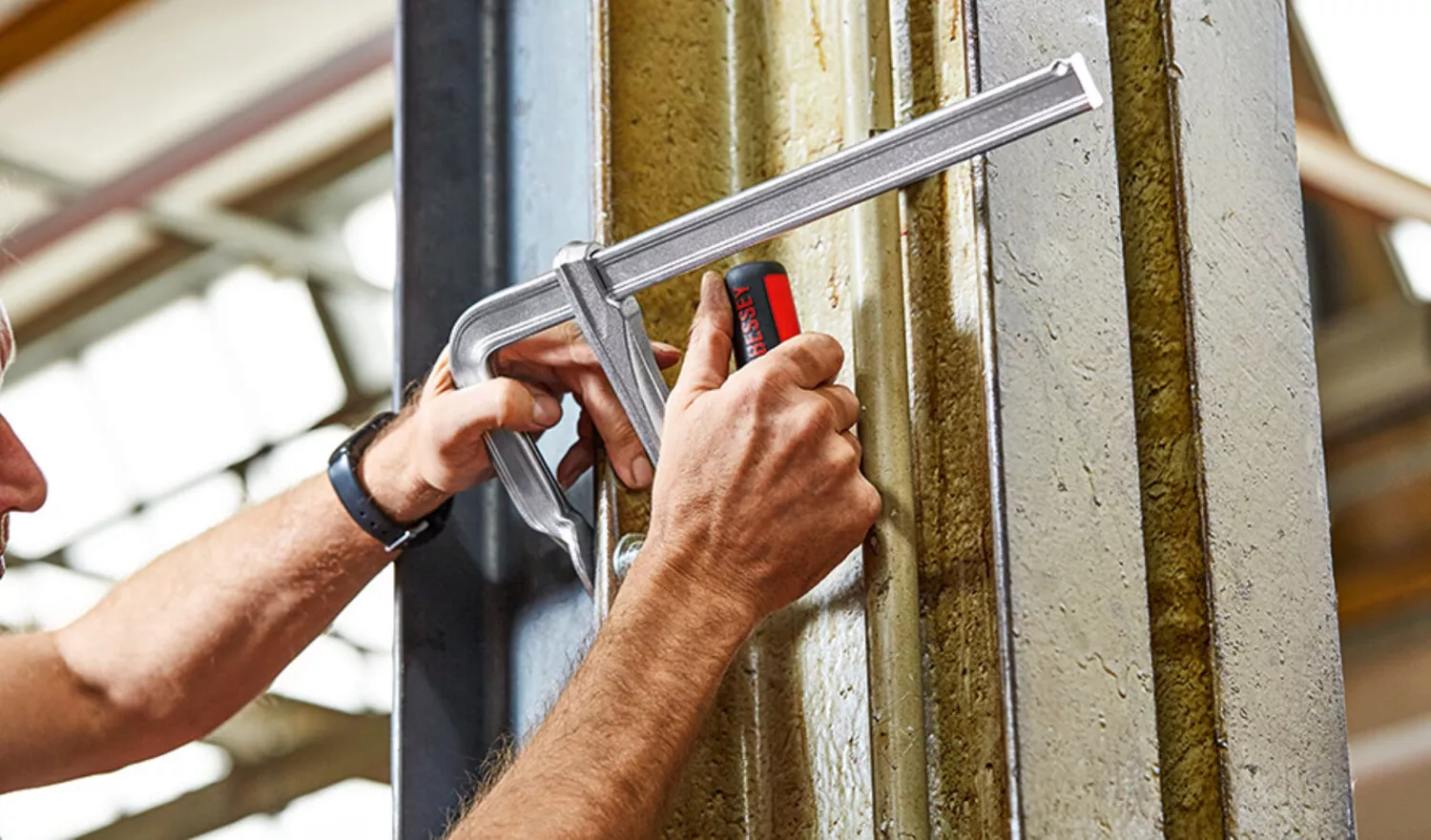 Bessey GZ40-12KG Lijmtang - Geheel Staal - 400 x 120mm - klapgreep-image