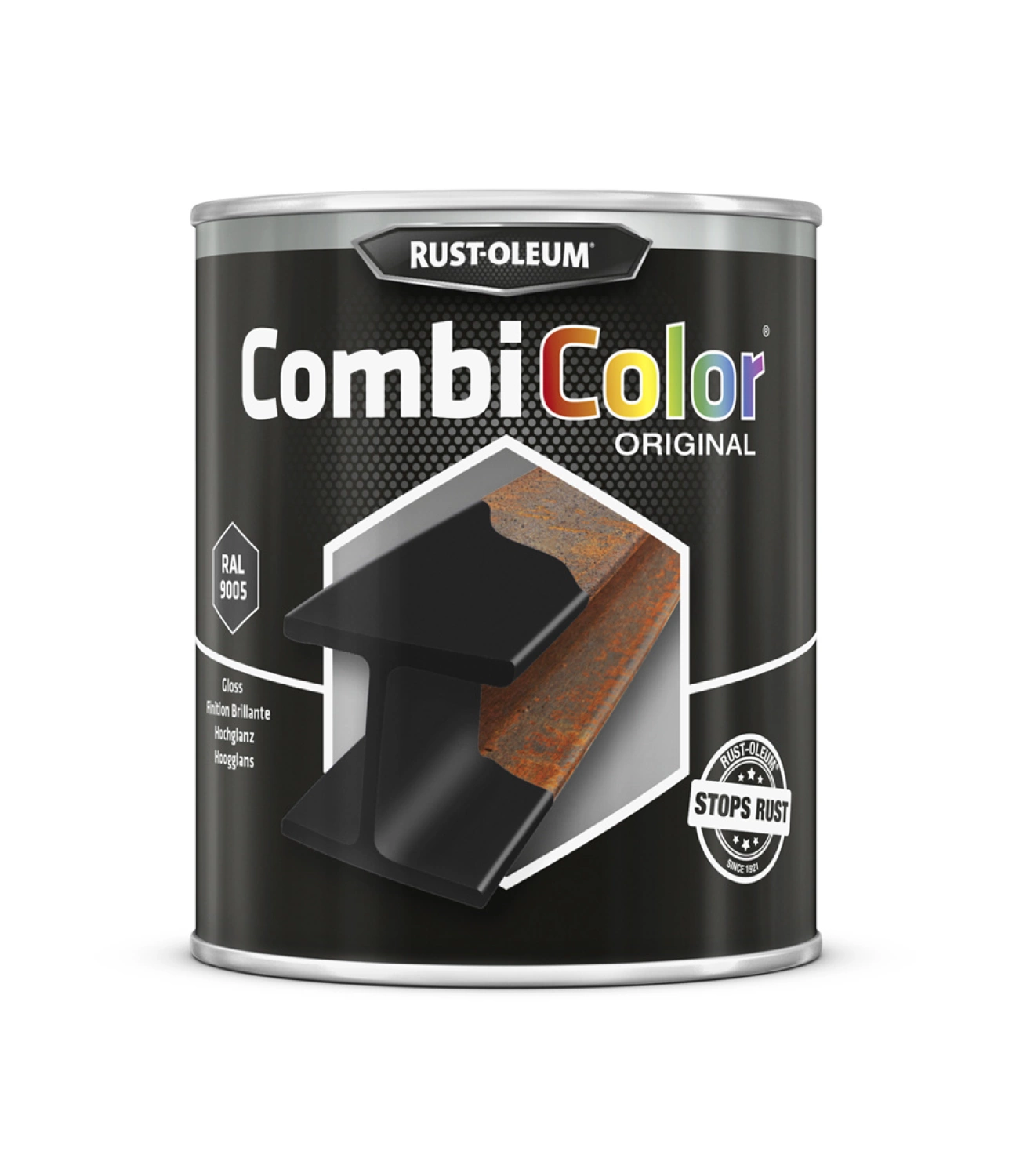 Rust-Oleum Combicolor Hoogglans - RAL 9005  gitzwart - 0,75L-image