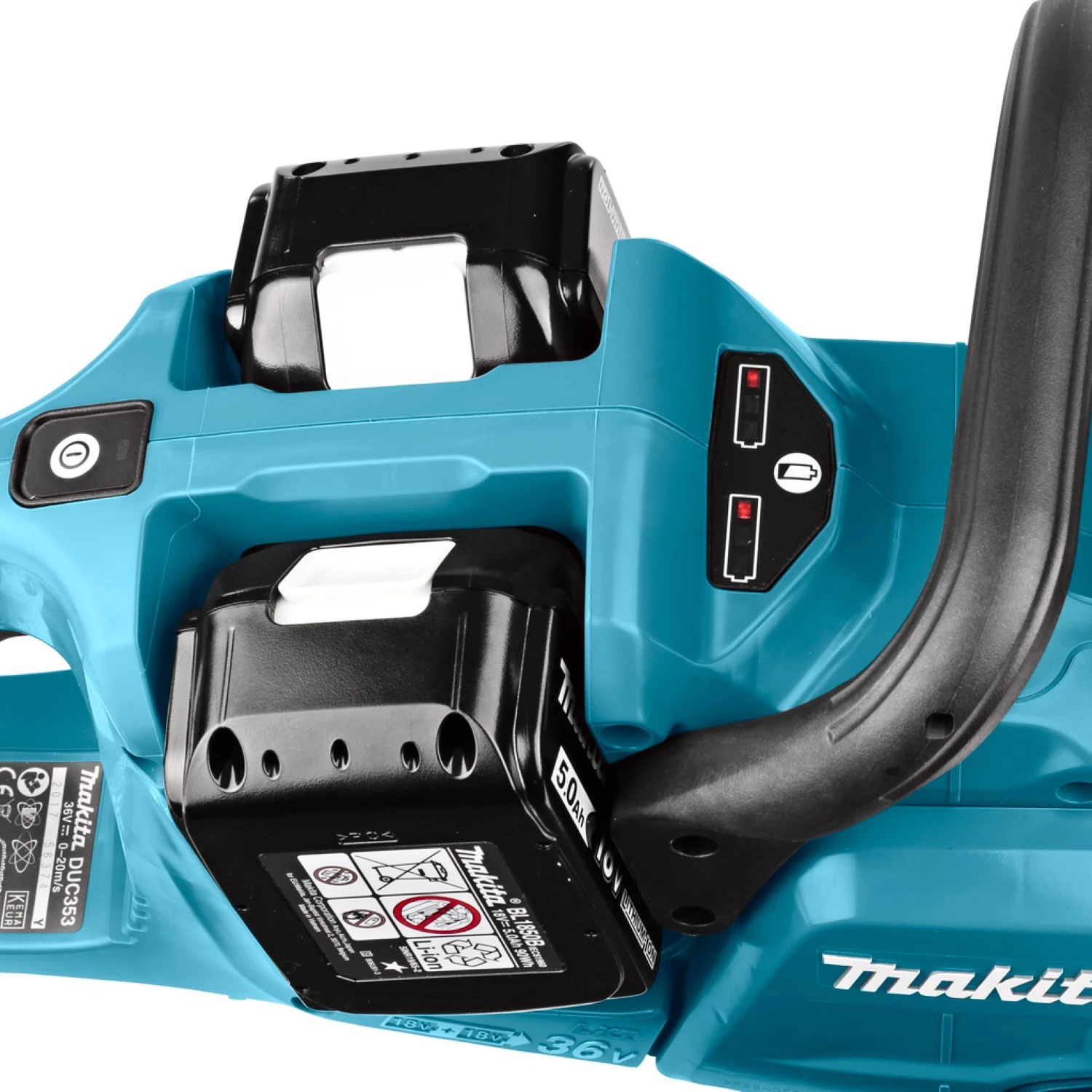 Makita DUC353PT2 LXT 2x18V Li-Ion accu kettingzaag set (2x 5.0Ah accu) - 35cm-image