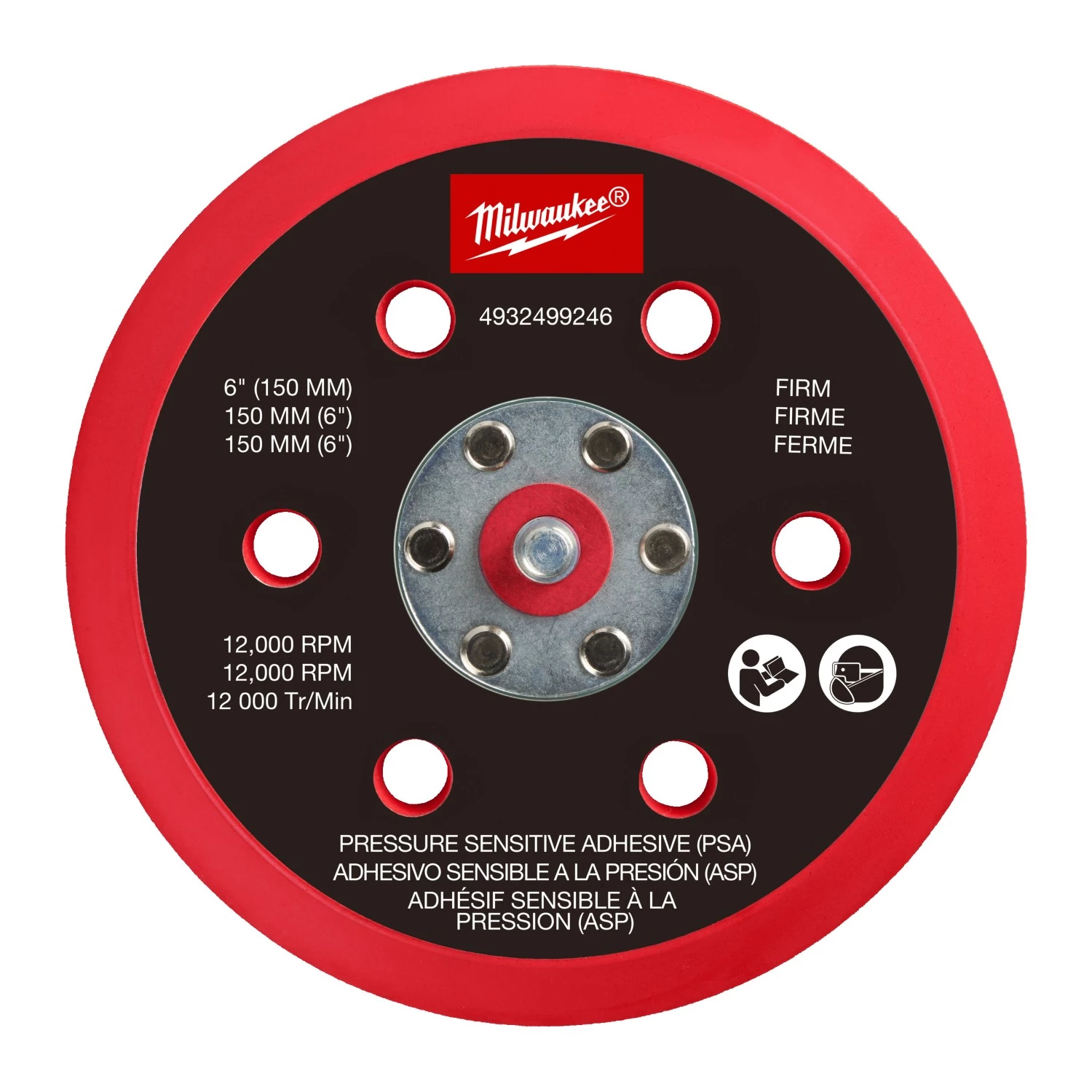 Milwaukee 4932499246 Disque de support - 150 mm pour M12 FROS-image