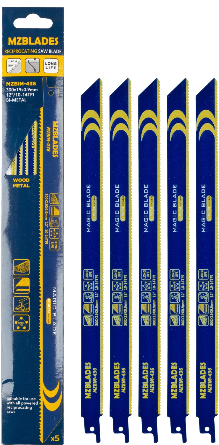 Multizaag MZBIM-436 Reciprozaagblad Bimetaal - 5 stuks-image