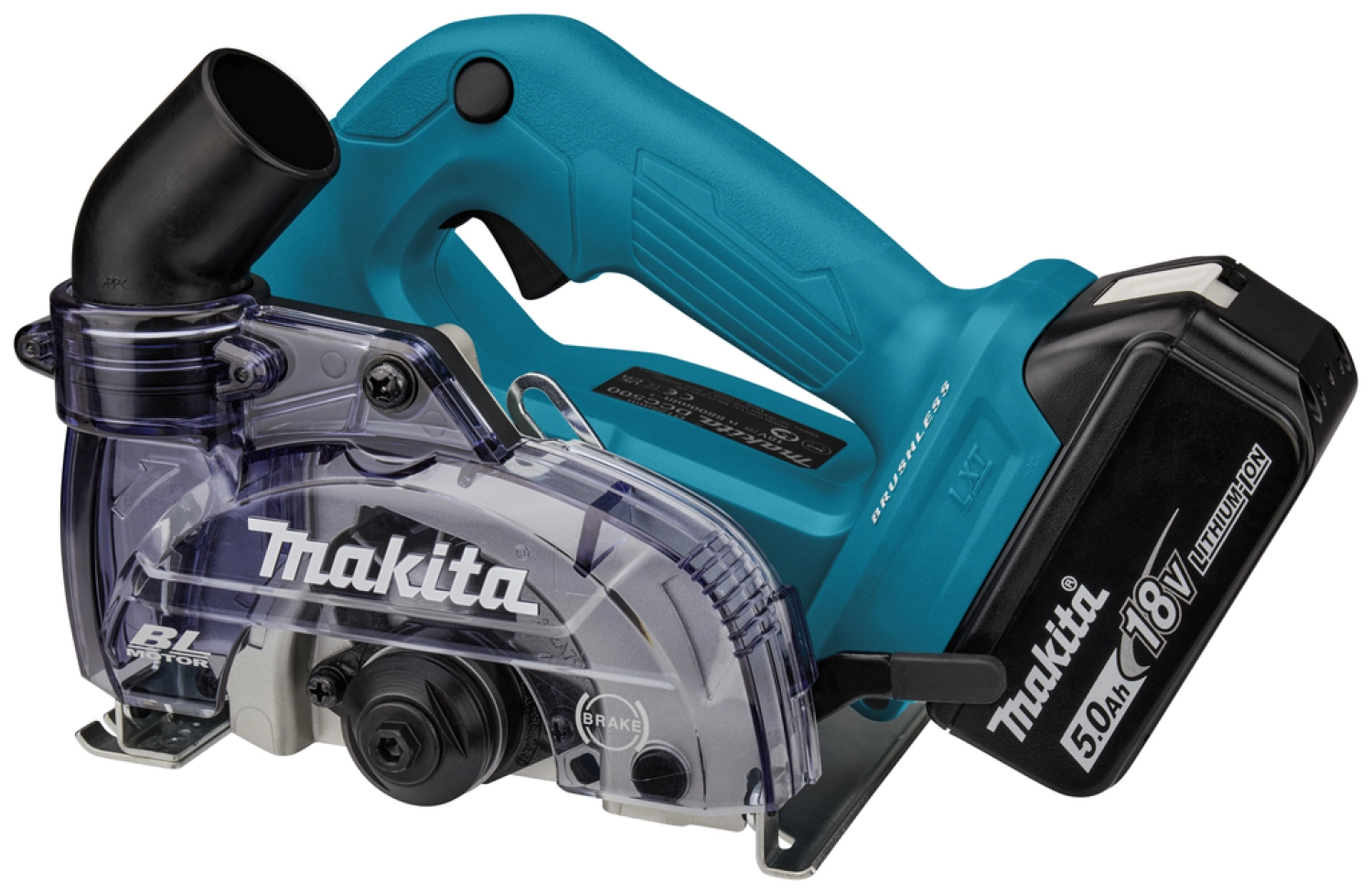 Makita DCC500RTJ 18V Li-ion accu diamantsnijder set (2x 5,0Ah) in Mbox - 125mm-image