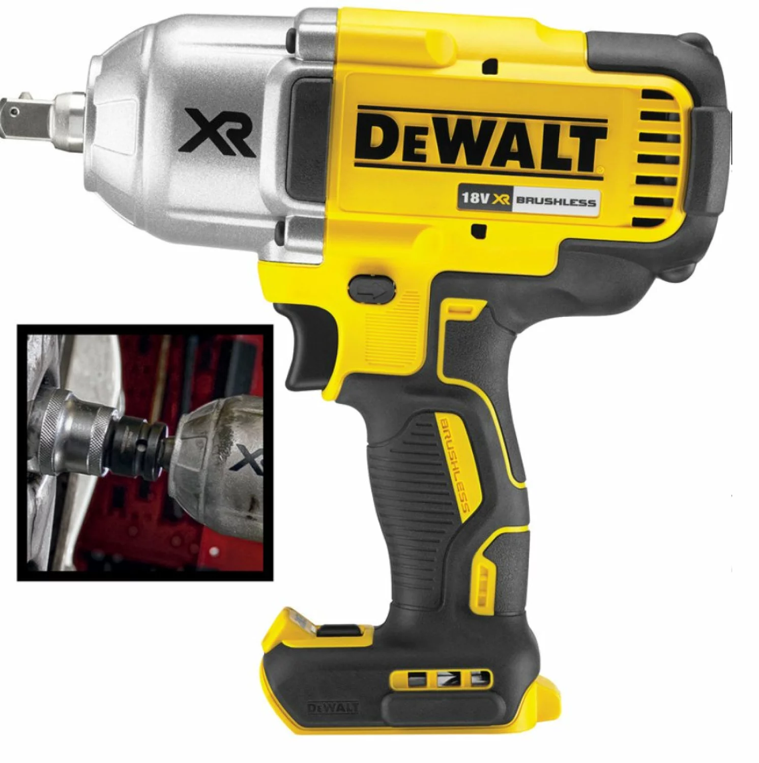 DeWALT DCF899HNT - Clé à choc sans fil Li-Ion 18V (machine seule) dans malette TSTAK - 950 Nm - 1/2" - moteur brushless-image