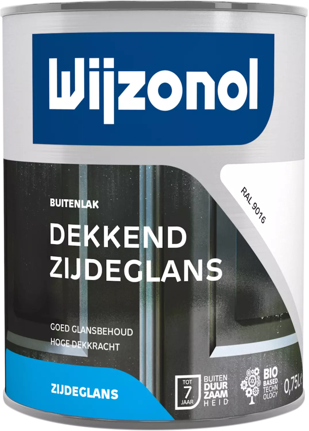 Wijzonol Dekkend Zijdeglanslak - RAL 9016 - 0,75L-image