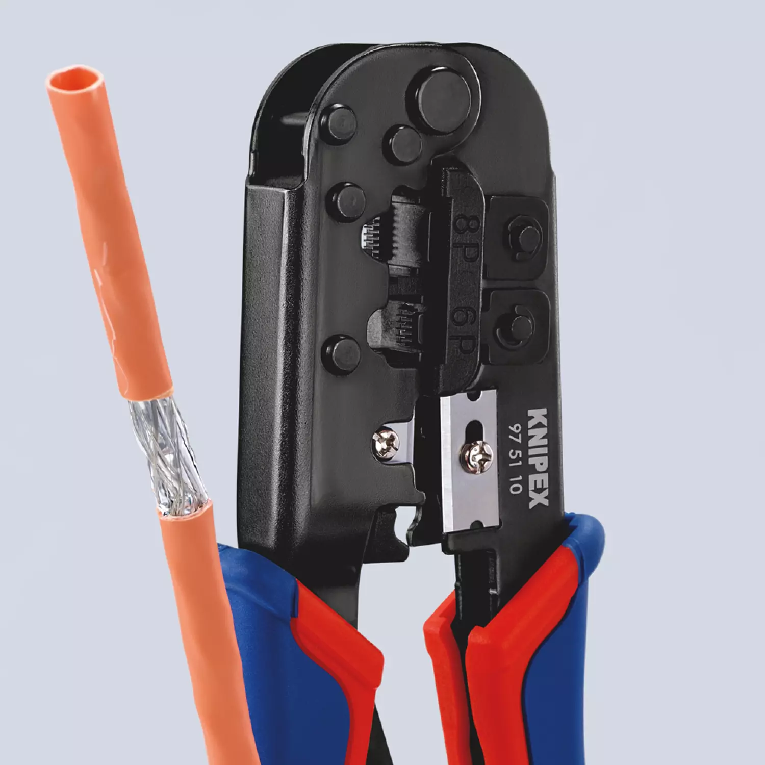 Knipex 975110 Pince à sertir pour connecteurs Western - 190mm-image