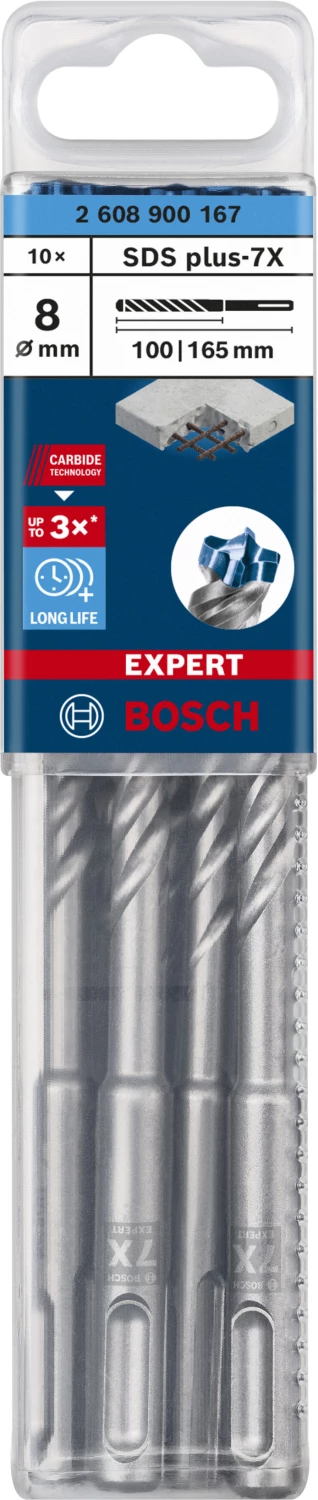Bosch 2608900167 EXPERT Hamerboor SDS plus-7X 10st 8x100x165mm-image