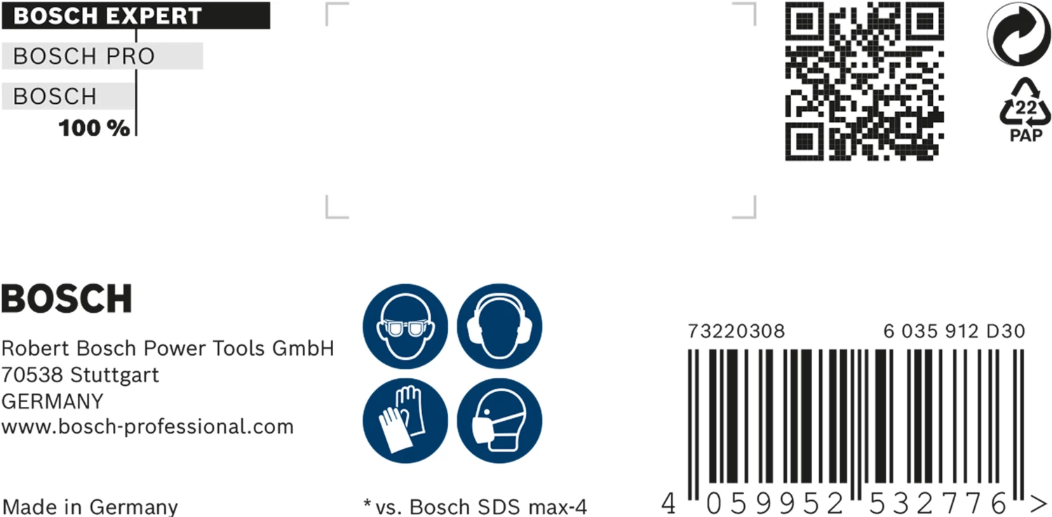 Bosch 2608900203 EXPERT Hamerboor SDS Max-8X - 12x600x740mm-image