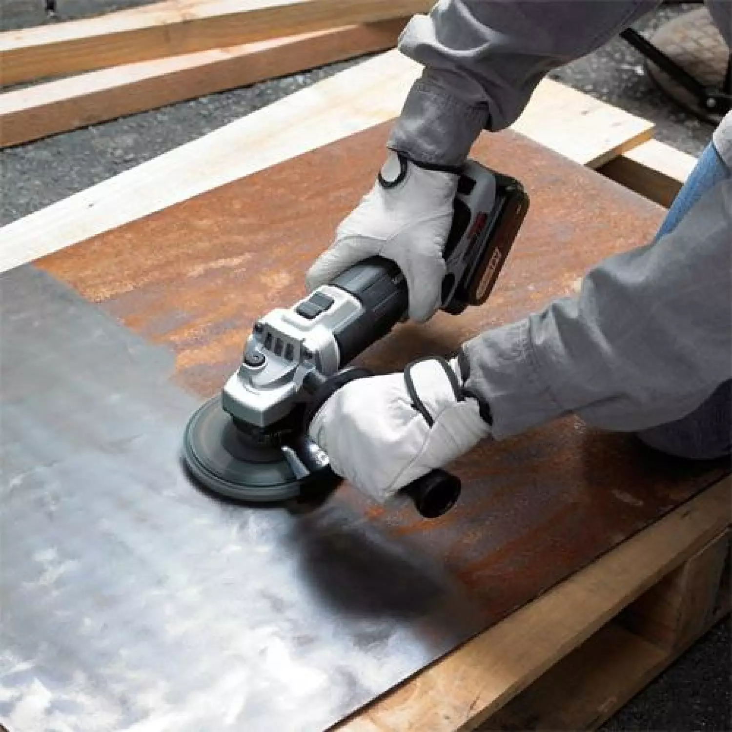 Panasonic EY46A2X 14.4V/18V Li-Ion Accu haakse slijper body - 125mm-image