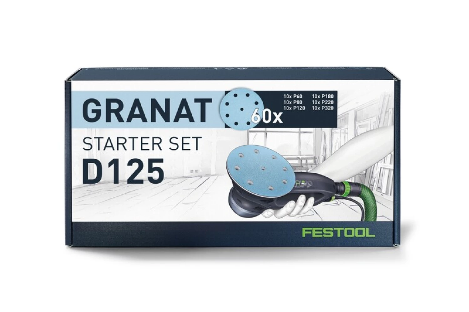 Festool 578668 60-delige Schuurpapier set Granat - 125mm-image