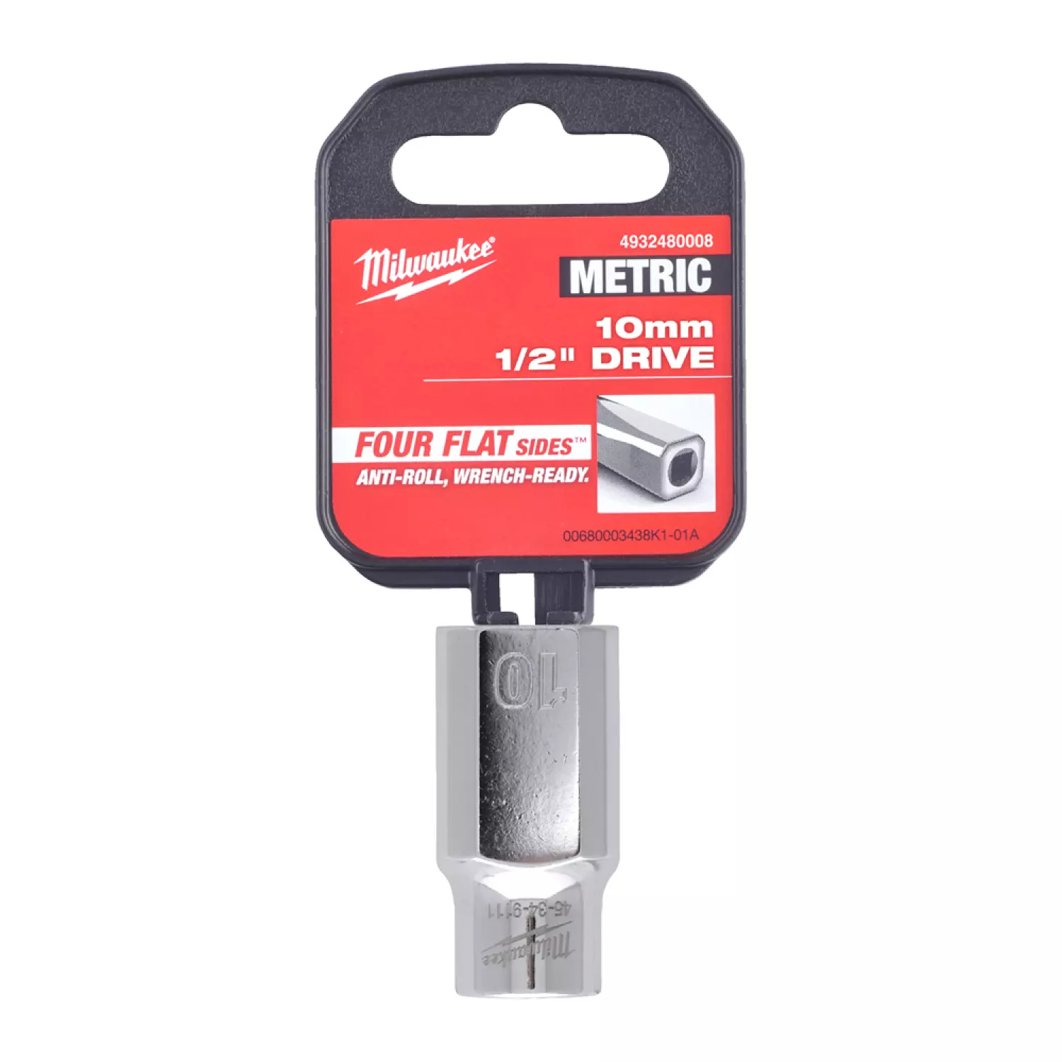 Milwaukee 4932480008 Embout - 1/2 » FOUR FLAT™ - 10mm-image